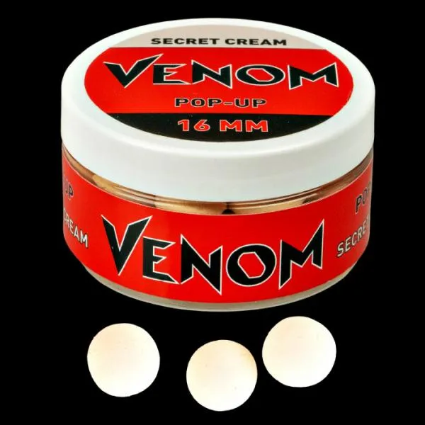 Feedermánia Venom Pop-Up Boilie 16 mm SECRET CREAM PopUp