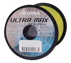 Okuma Ultramax zsinór 4oz 593m 25lbs11.3kg 0.45mm Flour Ye...