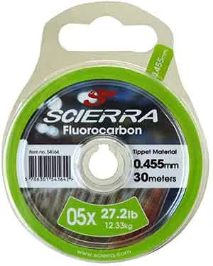 TIPPET MATERIAL FLUOROCARBON 0.418MM 23LBS 10.43KG 30M