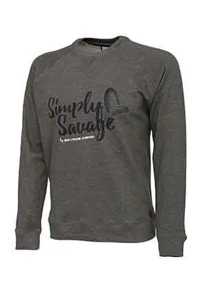 SAVAGE GEAR Simply Savage Sweater Melange XXL Szürke hossz...