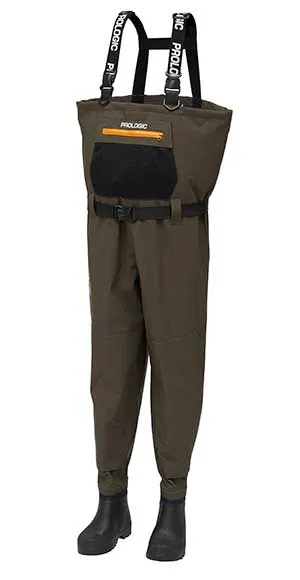 LITEPRO BREATHABLE CHEST WADER BOOTFOOT CLEATED M 40/41-6/...