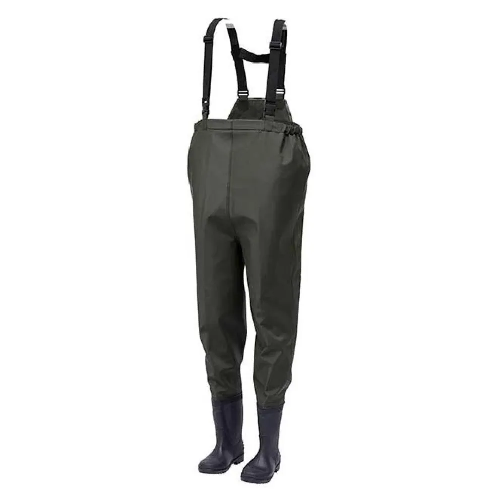 ONTARIO V2 NYLON/PVC CHEST WADER BOOTFOOT CLEATED M 40/41-...