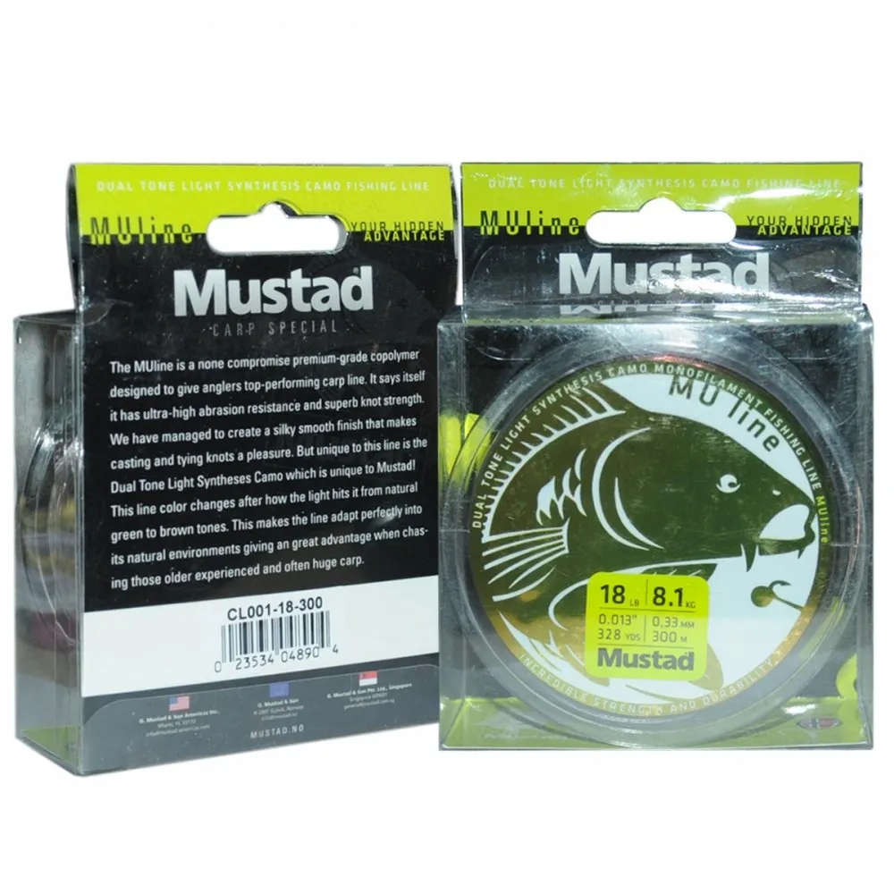 Mustad CL001-18-300 pontyozó monofil zsinór 0,33 18LB